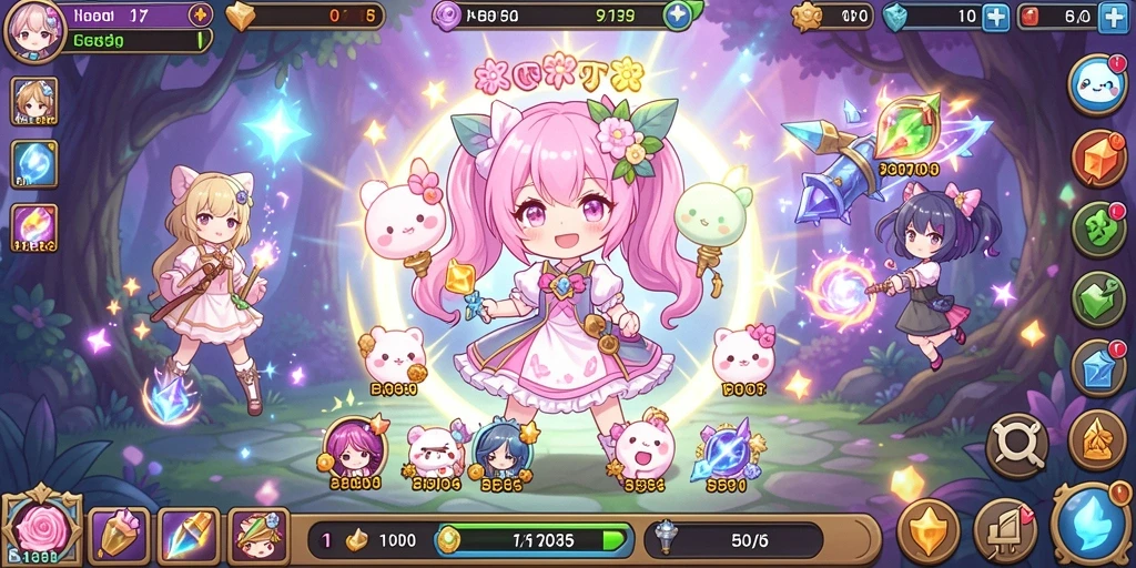Tampilan awal game yang menarik dan mudah digunakan.