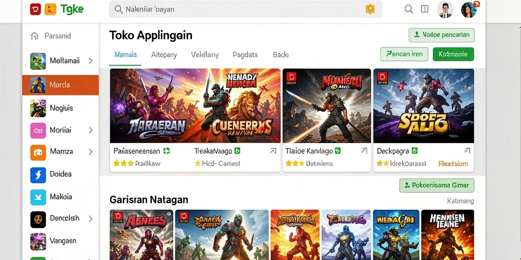 Tangkapan layar menunjukkan aksi mendebarkan di level pertama.