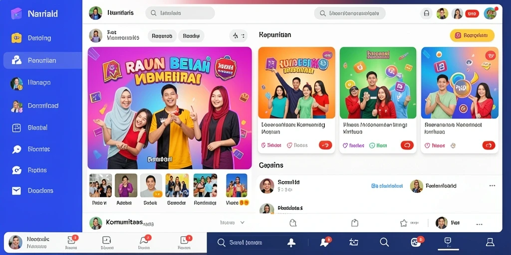 Tampilan menu utama yang menarik dan user-friendly.