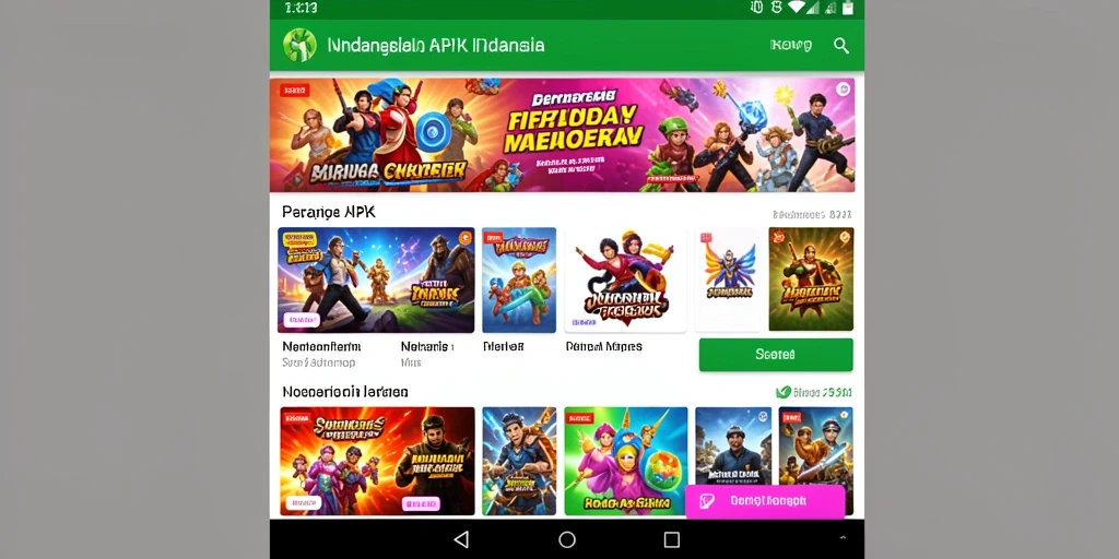 Tampilan menu utama yang menarik dan mudah dinavigasi.