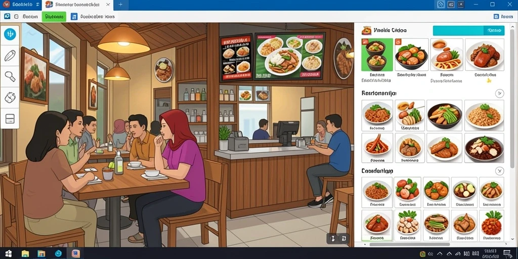Screenshot permainan dengan tampilan mesin slot yang menarik.
