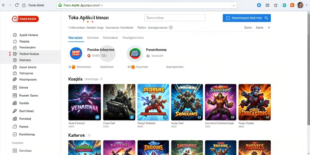 Tampilan awal aplikasi yang menarik.