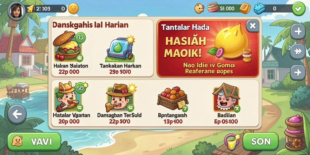 Tampilan layar utama NAGA1001 yang menarik.