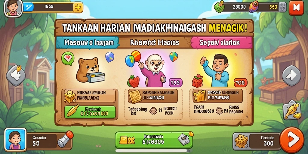 Tampilan awal yang penuh warna dan menarik perhatian.
