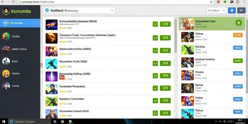 Screenshot aplikasi: Tampilan menu permainan yang menarik.