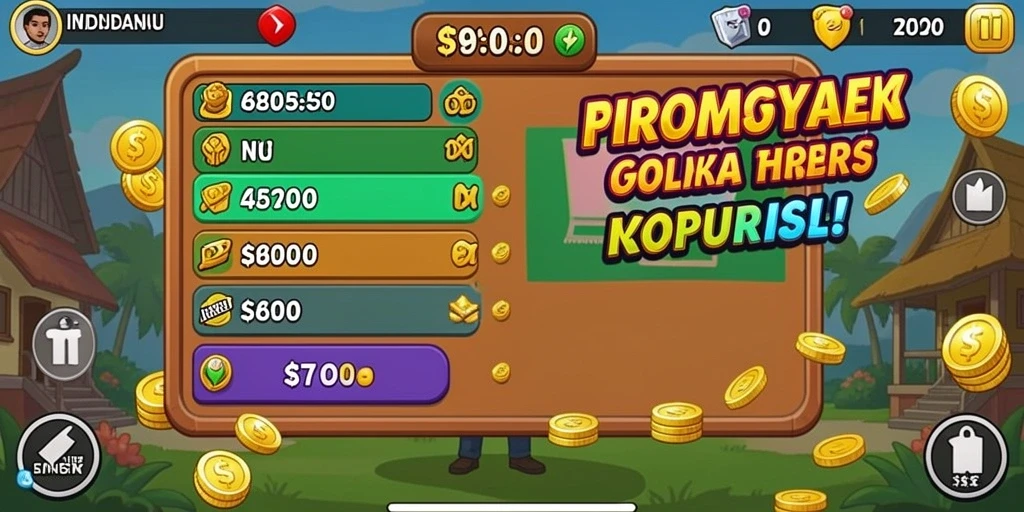 Tampilan kebun yang penuh warna.