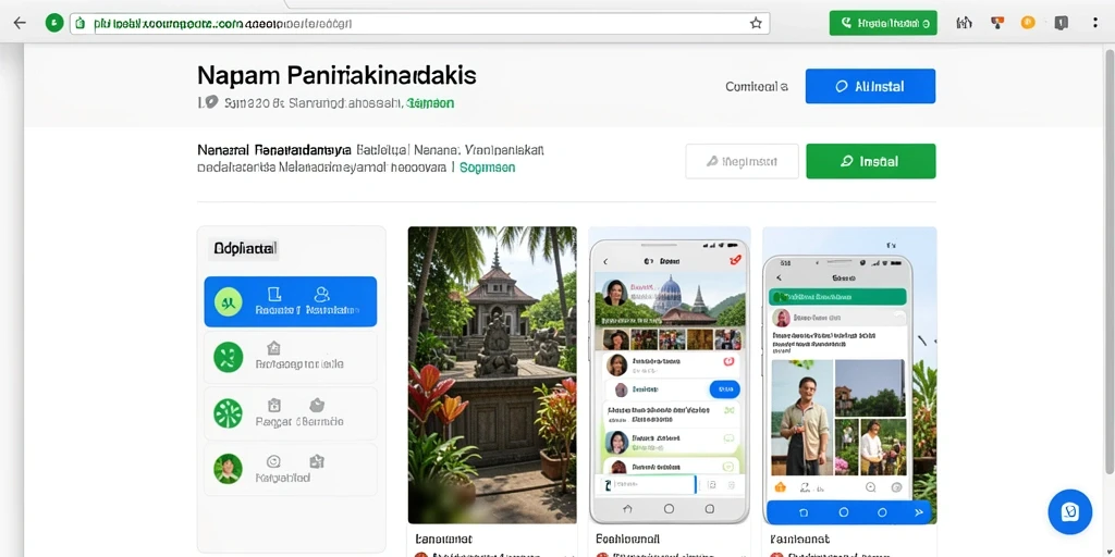Tampilan utama aplikasi SERUBET yang menarik.