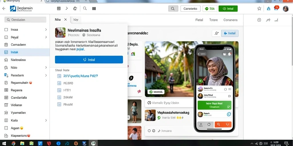 Tampilan antarmuka yang modern dan menarik.