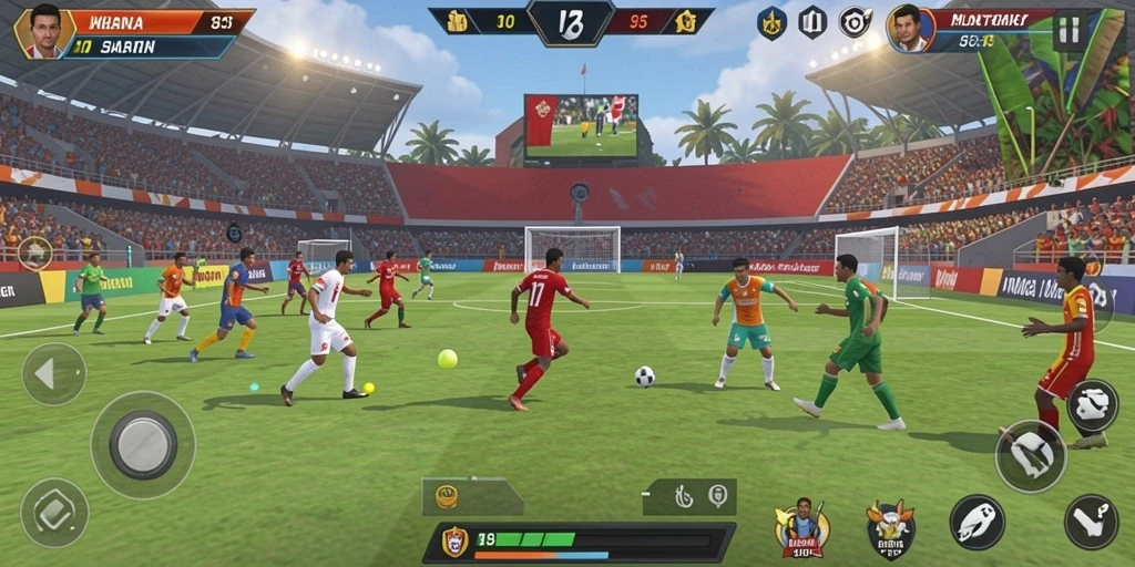 Screenshot menampilkan karakter utama dalam petualangan.